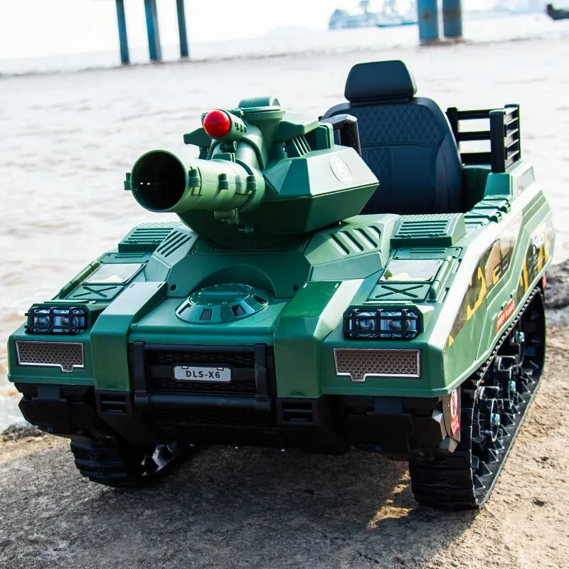 Bolalar elektr avtomobili Yashil tank