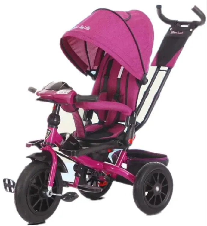 Ko'p funktsiyali bolalar uchun uch g'ildirakli velosiped aravachasi